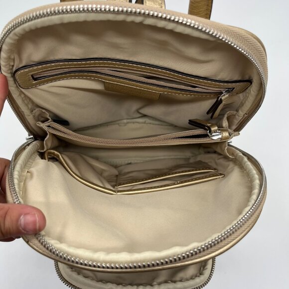 I.N.C. International Concepts Metallic Gold Farrah Backpack - Picture 12 of 12